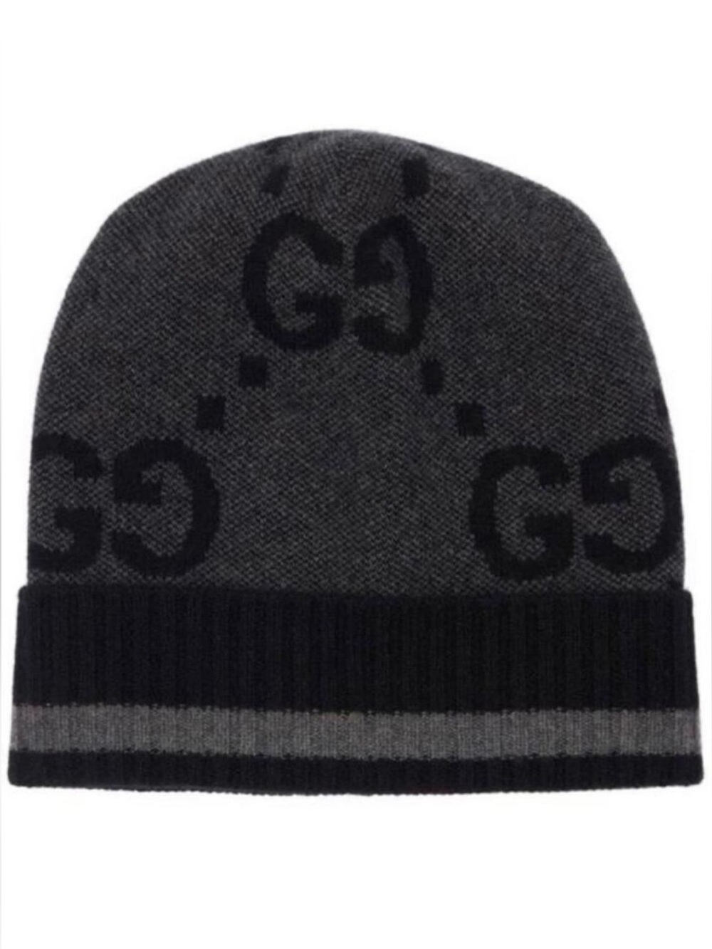 GUCCI GG logo beanie hat